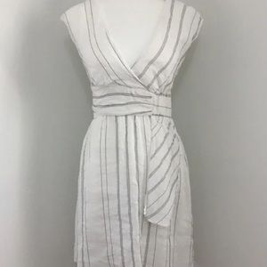 Zara dress, white linen
